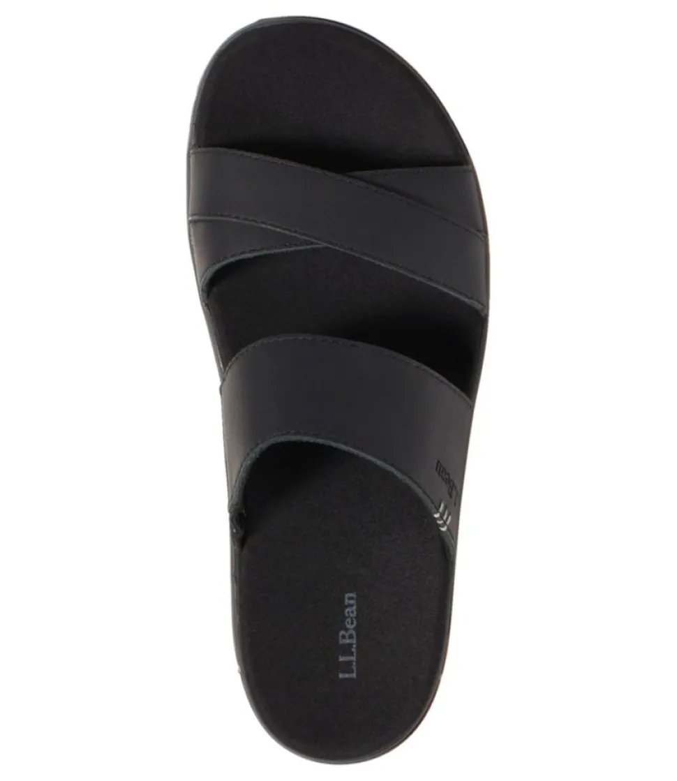 Hot L.L.Bean "Women's Go-Anywhere Strap Sandals, Leather" Black