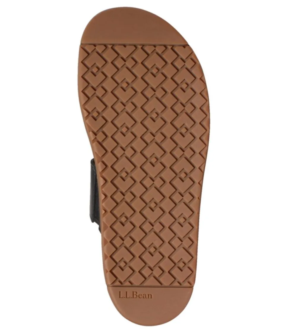 Hot L.L.Bean "Women's Go-Anywhere Strap Sandals, Leather" Black