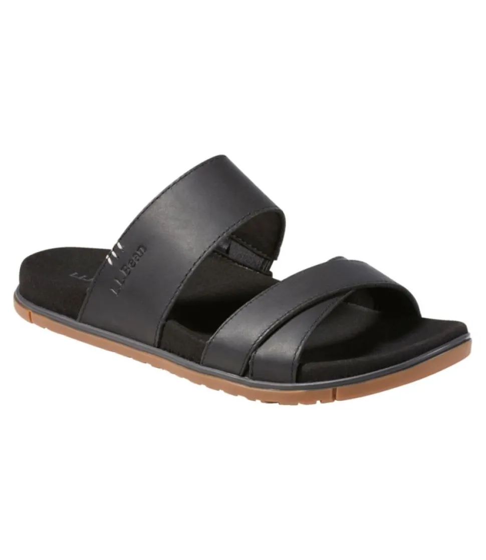 Hot L.L.Bean "Women's Go-Anywhere Strap Sandals, Leather" Black