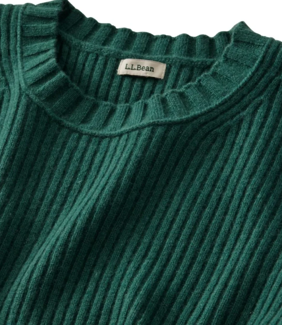 Cheap L.L.Bean "Women's Heritage Heirloom Wool/Cashmere Sweater, Crewneck"