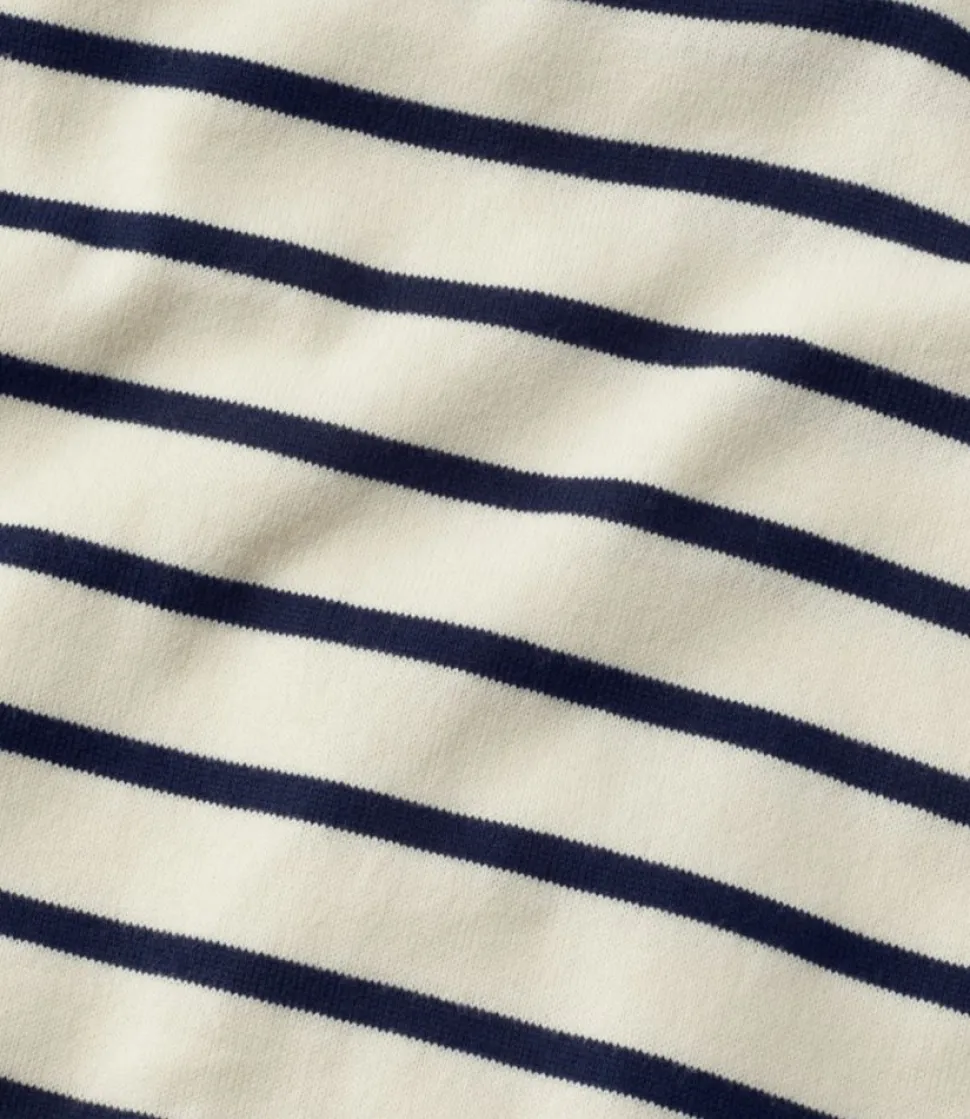 Best L.L.Bean "Women's Heritage Mariner Top, Boatneck Three-Quarter-Sleeve Stripe" ClassicNavy/Sailcloth