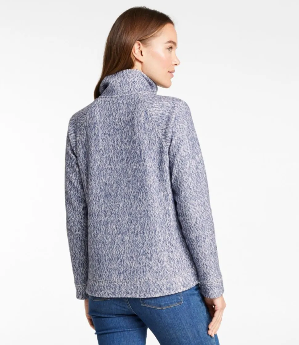 Online L.L.Bean "Women's Heritage Marled Fleece, Zip Cardigan"