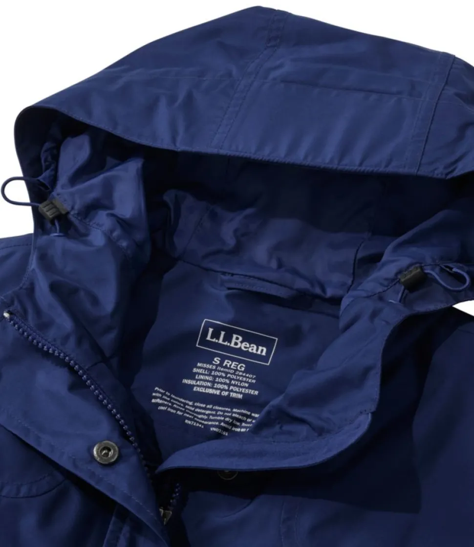 Outlet L.L.Bean "Women's H2OFF Raincoat, PrimaLoft-Lined"