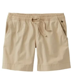 Cheap L.L.Bean "Women's Lakewashed Dock Shorts, Mid-Rise" Boulder