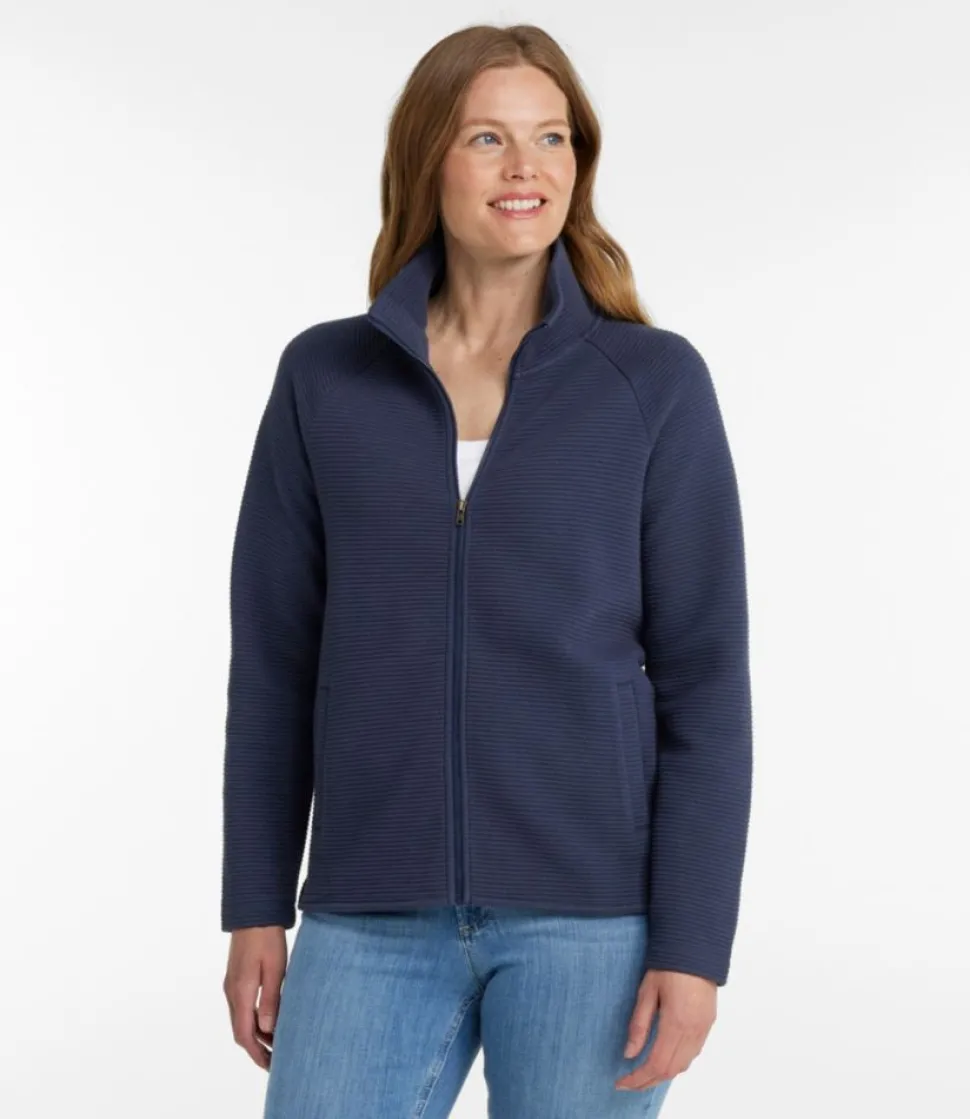 Outlet L.L.Bean "Women's Lakewashed Double-Knit Full-Zip"