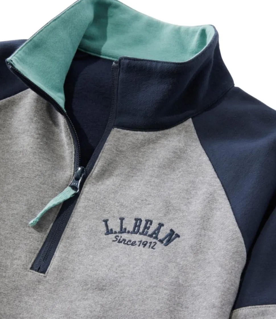 Discount L.L.Bean "Women's 1912 Sweatshirt, Quarter-Zip Colorblock"