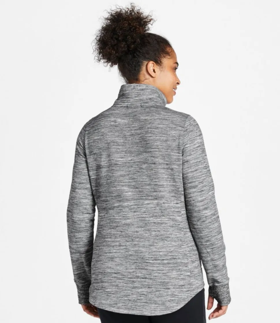 New L.L.Bean "Women's Cozy Mixed-Knit Pullover, Marled" LightGrayMarl