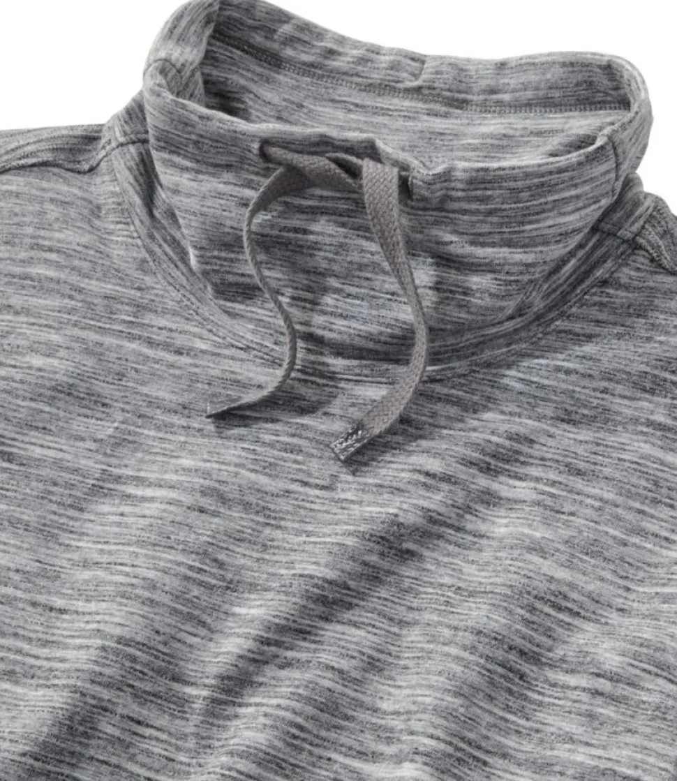 New L.L.Bean "Women's Cozy Mixed-Knit Pullover, Marled" LightGrayMarl