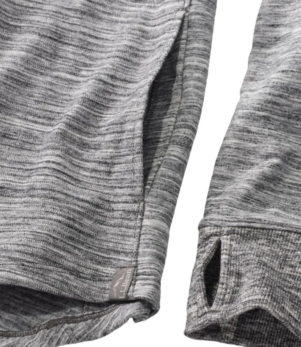 New L.L.Bean "Women's Cozy Mixed-Knit Pullover, Marled" LightGrayMarl
