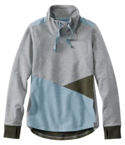 Outlet L.L.Bean "Women's Cozy Mixed-Knit Pullover, Colorblock"