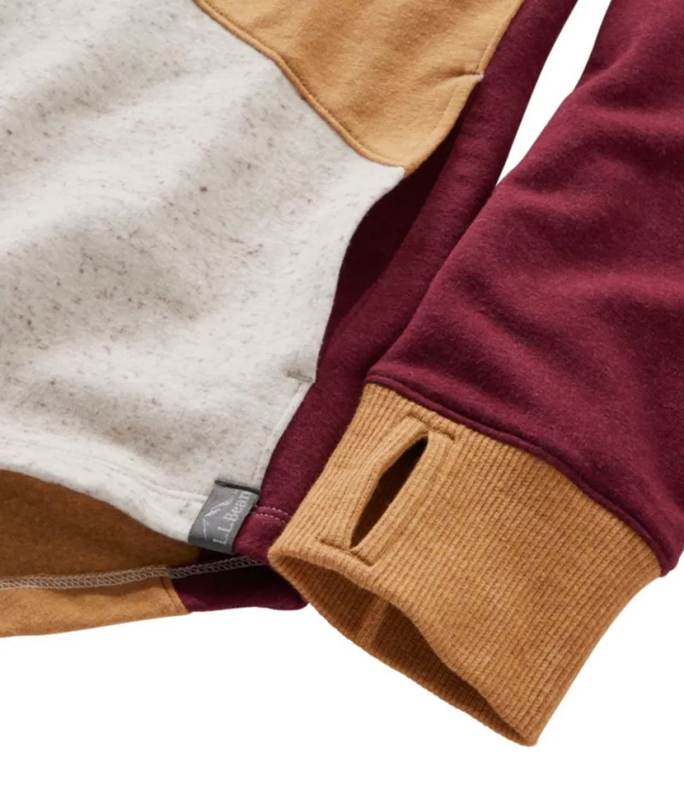 Outlet L.L.Bean "Women's Cozy Mixed-Knit Pullover, Colorblock"