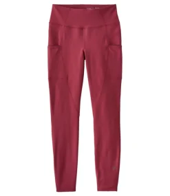 Store L.L.Bean "Women's Everyday Performance High-Rise 7/8 Tights, High-Rise Pocket" RedWine