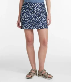 Outlet L.L.Bean "Women's Everyday Performance Skort, Print" DarkestNavyPetalMulti