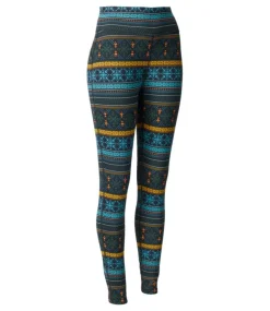 Discount L.L.Bean "Women's Heayweight Base Layer Pant, Print" CoalSnowflakeFairisle
