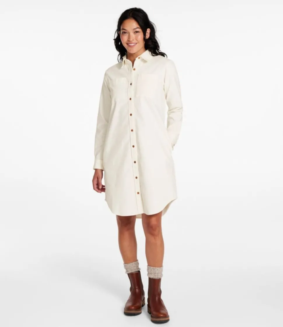 New L.L.Bean "Women's Heritage Corduroy Shirt Dress"