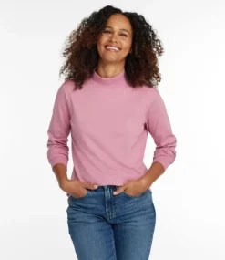 Store L.L.Bean "Women's Interlock Mock-Turtleneck, Long-Sleeve"