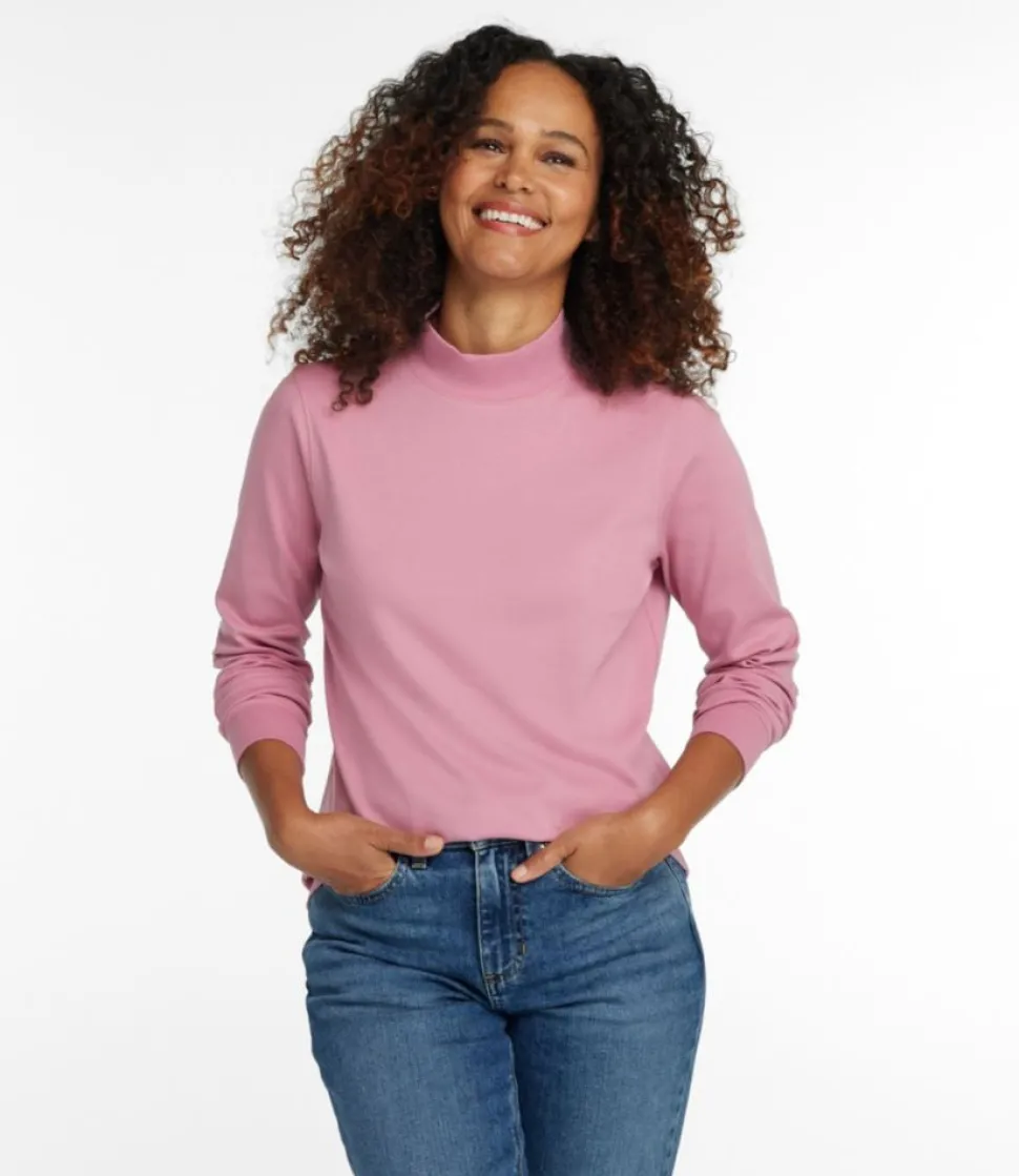 Store L.L.Bean "Women's Interlock Mock-Turtleneck, Long-Sleeve"