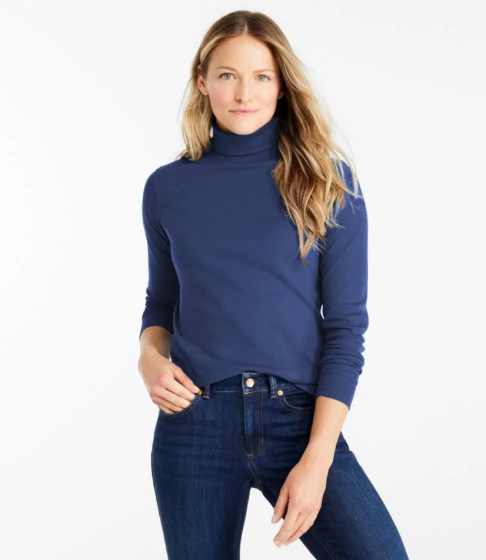 Hot L.L.Bean "Women's Interlock Turtleneck, Long-Sleeve"