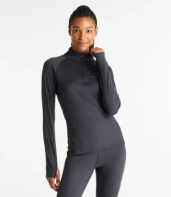Cheap L.L.Bean "Women's Midweight Base Layer, 1/4 Zip"