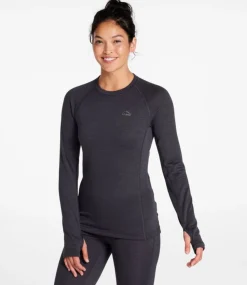 Best Sale L.L.Bean "Women's Midweight Base Layer Crew Top"