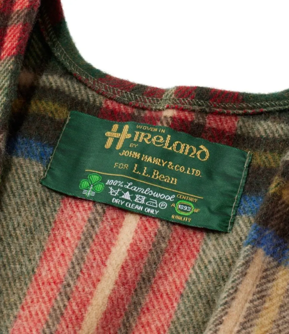 New L.L.Bean "Women's Poncho Scarf, Plaid"
