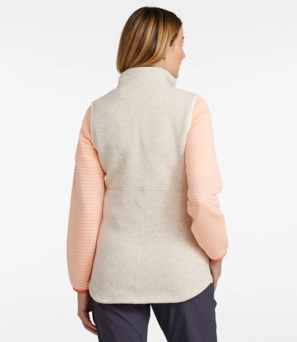 Discount L.L.Bean "Women's Sweater Fleece Long Vest"