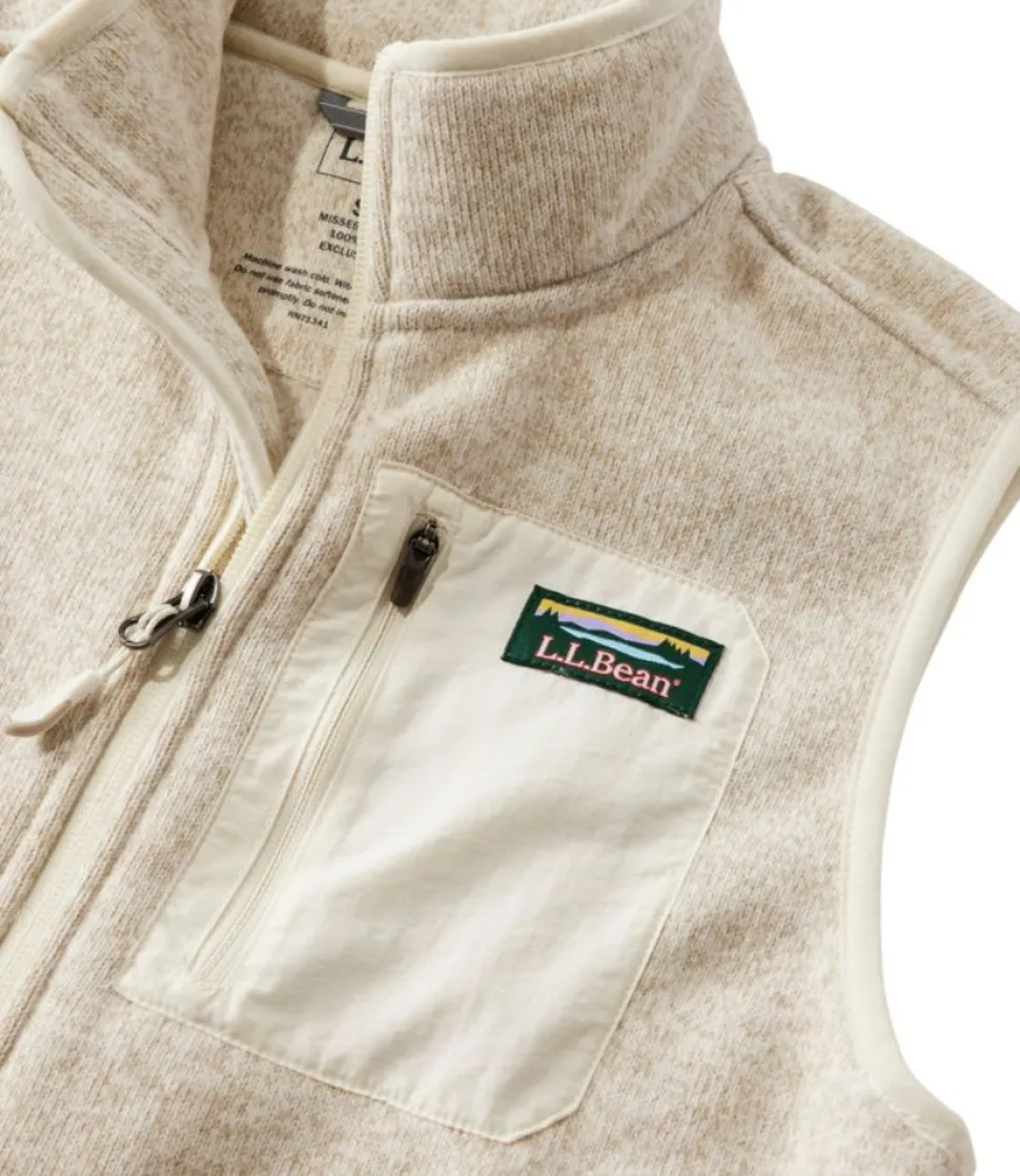 Discount L.L.Bean "Women's Sweater Fleece Long Vest"