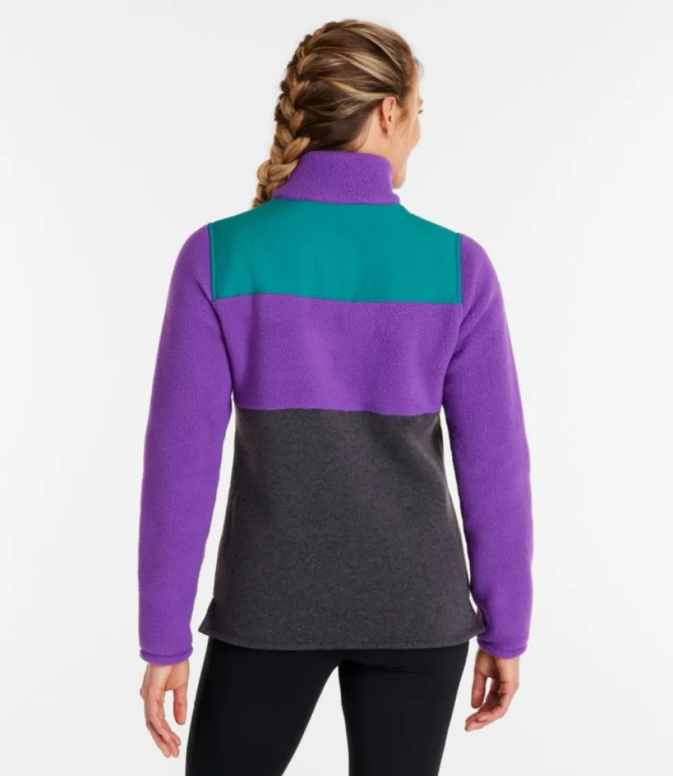 Clearance L.L.Bean "Women's Sweater Fleece Sherpa Hybrid Pullover"