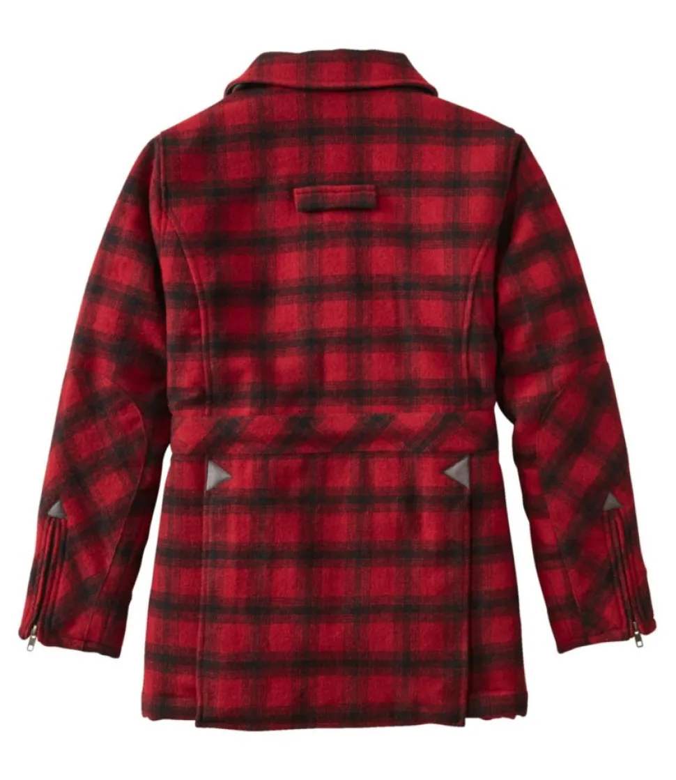 Discount L.L.Bean "Women's Maine Guide Wool Parka, PrimaLoft" Red/BlackPlaid
