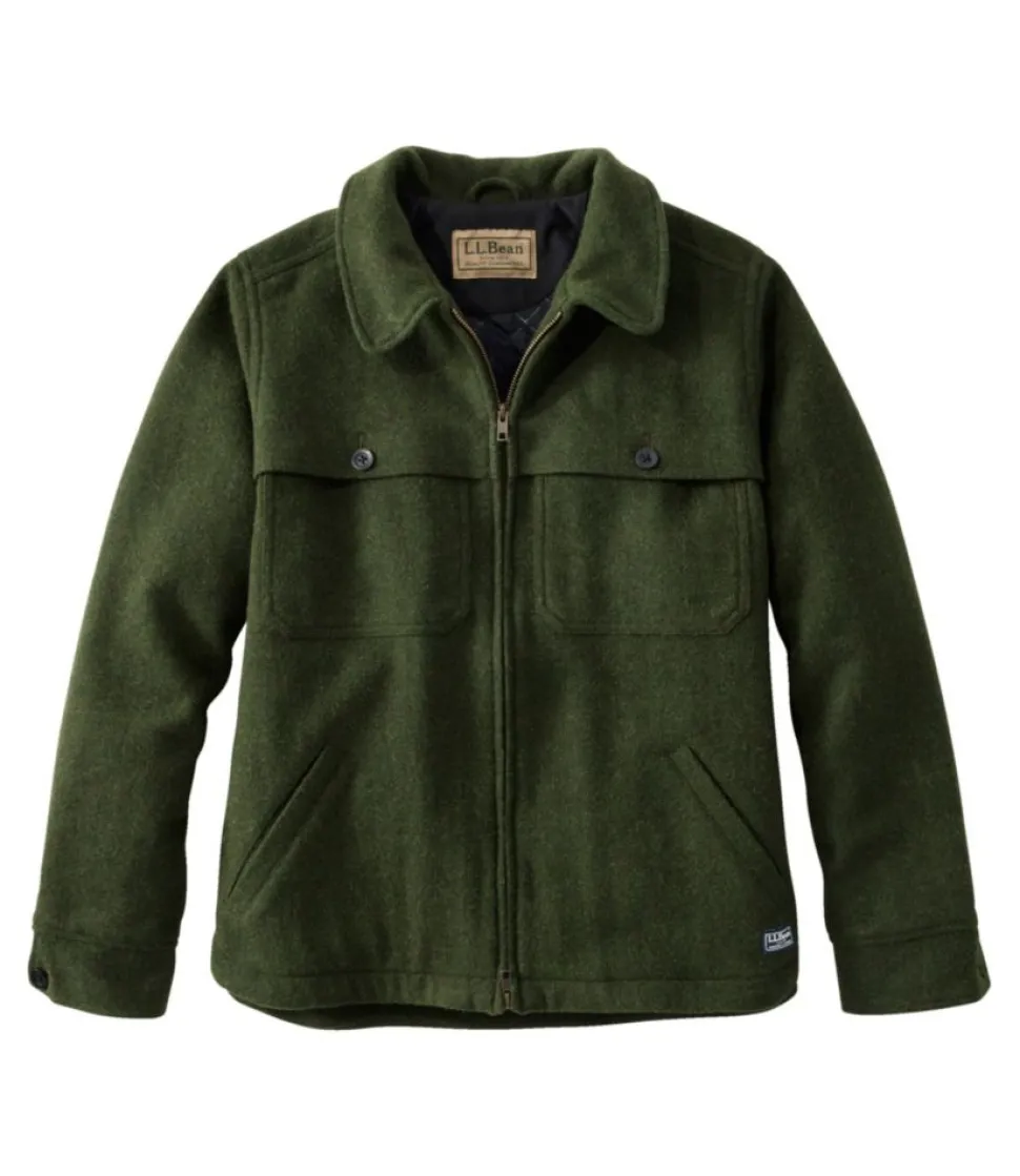 Best L.L.Bean "Women's Maine Guide Zip Front Jac-Shirt with Primaloft" Loden