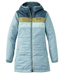 Flash Sale L.L.Bean "Women's Mountain Classic Puffer Coat, Colorblock" TaupeBrown/GrayBirch