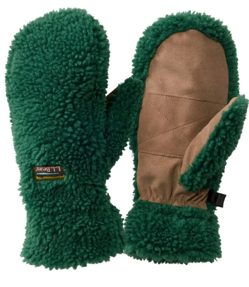 Fashion L.L.Bean "Women's Mountain Pile Fleece Mittens"