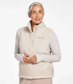 Discount L.L.Bean "Women's Mountainside Fleece Vest" Shore