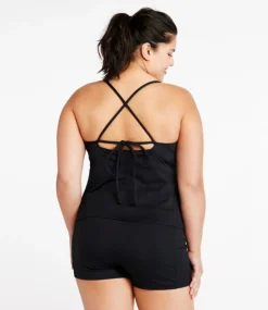 Best L.L.Bean "Women's New Currents Swimwear, V-Neck Tankini Top" Black