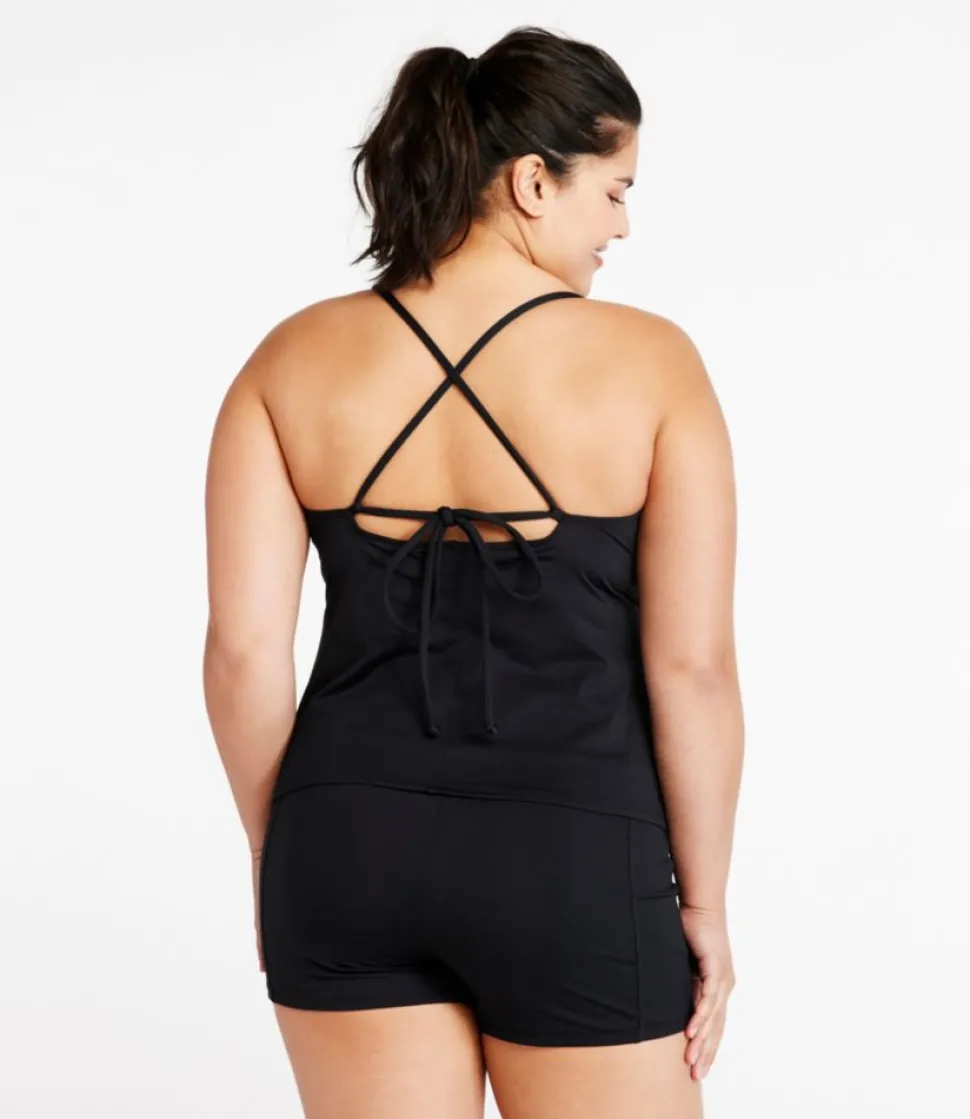 Best L.L.Bean "Women's New Currents Swimwear, V-Neck Tankini Top" Black