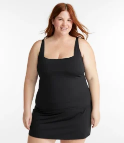 Flash Sale L.L.Bean "Women's New Currents Swimwear, Squareneck Tankini Top" Black
