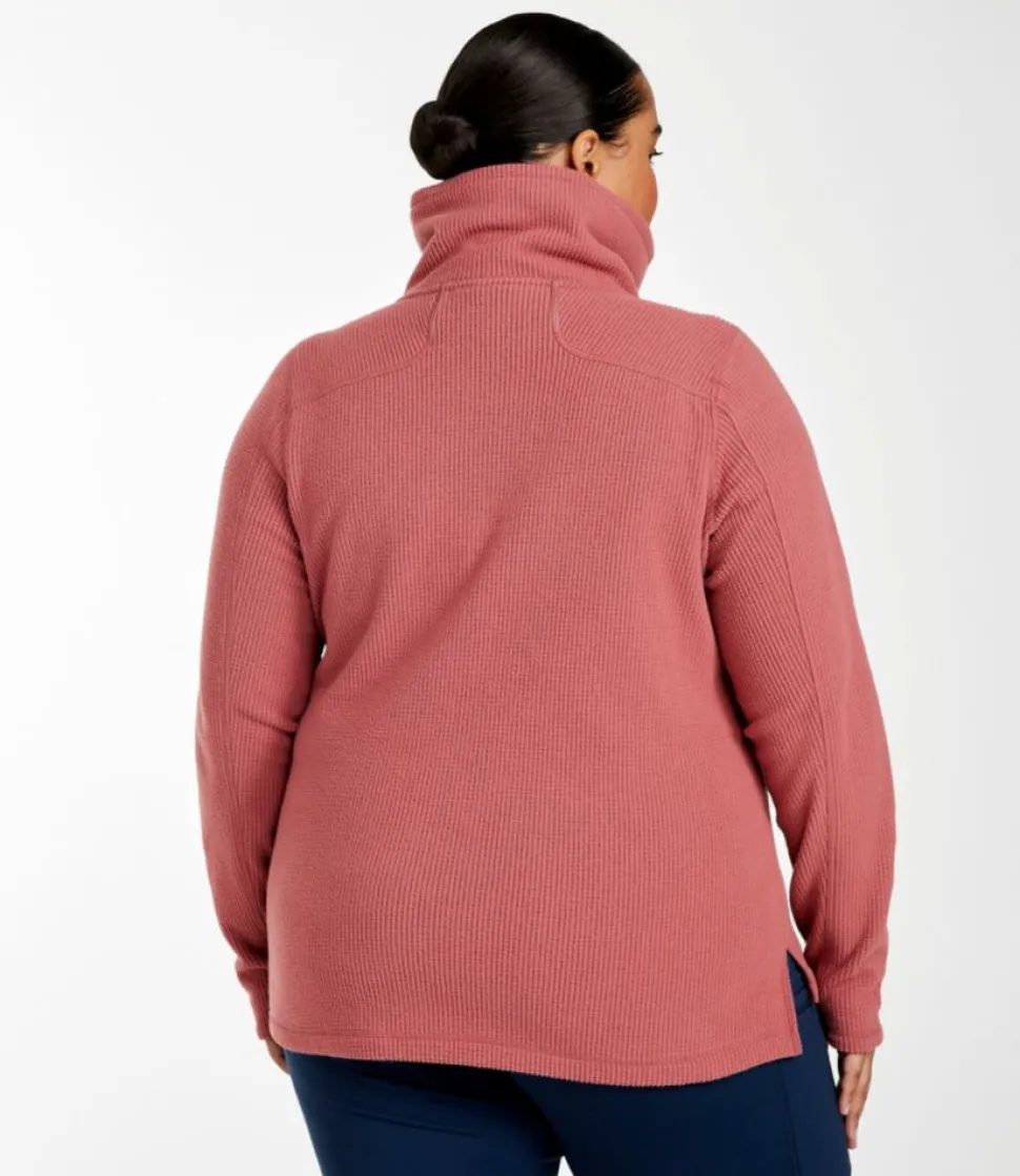 Discount L.L.Bean "Women's Pathfinder Performance Fleece Pullover, Funnelneck" Rosewood/BurntMahogany