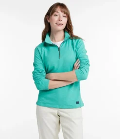 Best Sale L.L.Bean "Women's Peaks Island Quarter-Zip Pullover"