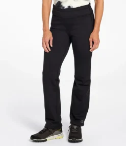 Shop L.L.Bean "Women's PrimaLoft ThermaStretch Fleece Pants, Mid-Rise Straight-Leg"