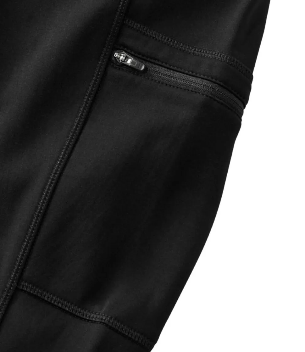 Sale L.L.Bean "Women's PrimaLoft ThermaStretch Fleece Pocket Tights, Mid-Rise"