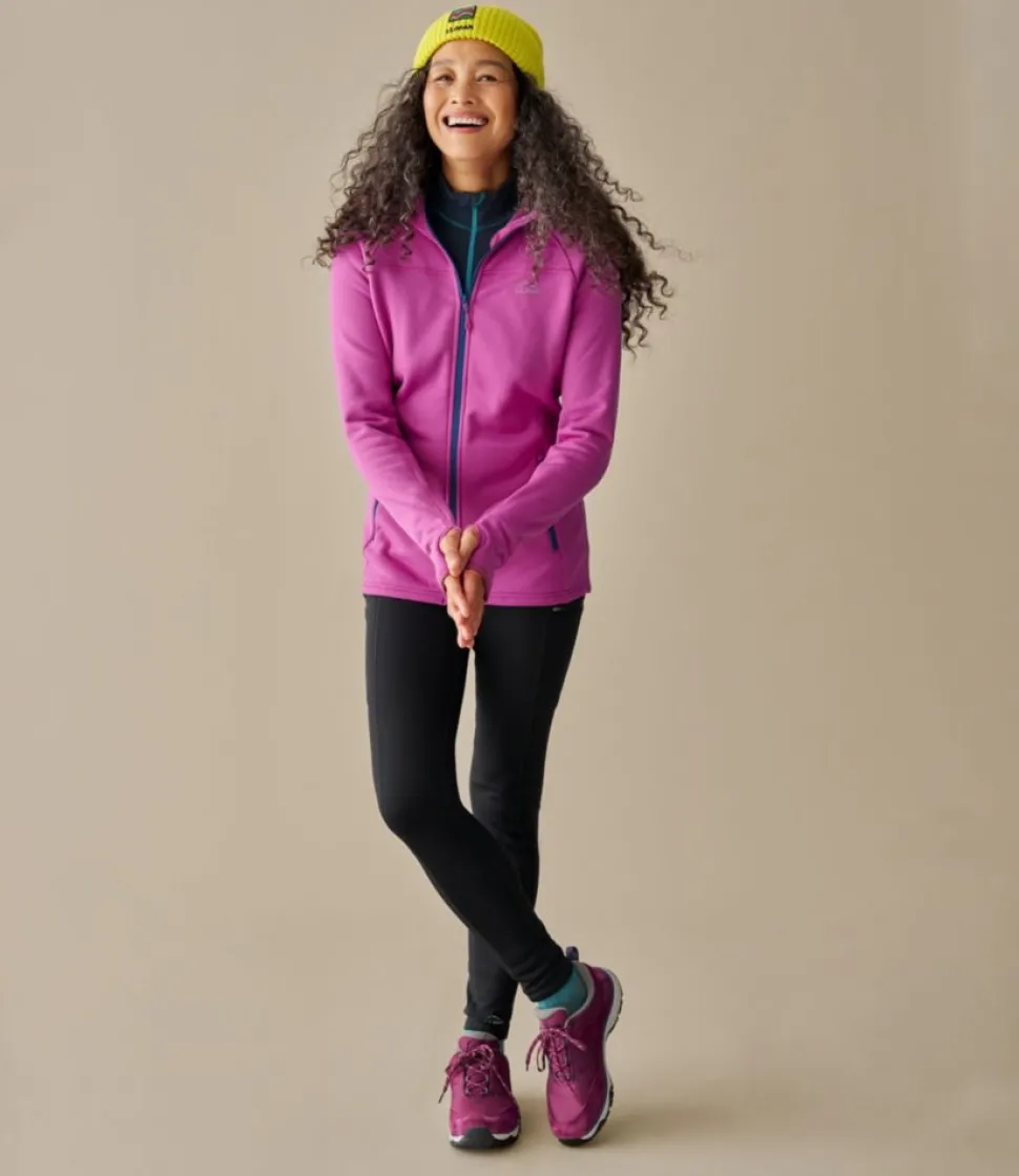 Sale L.L.Bean "Women's PrimaLoft ThermaStretch Fleece Pocket Tights, Mid-Rise"