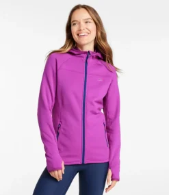 Online L.L.Bean "Women's PrimaLoft ThermaStretch Fleece Jacket, Hooded Full-Zip"