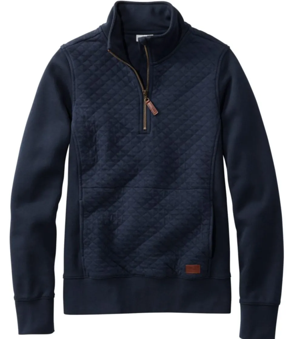 Online L.L.Bean "Women's Quilted Quarter-Zip Pullover"