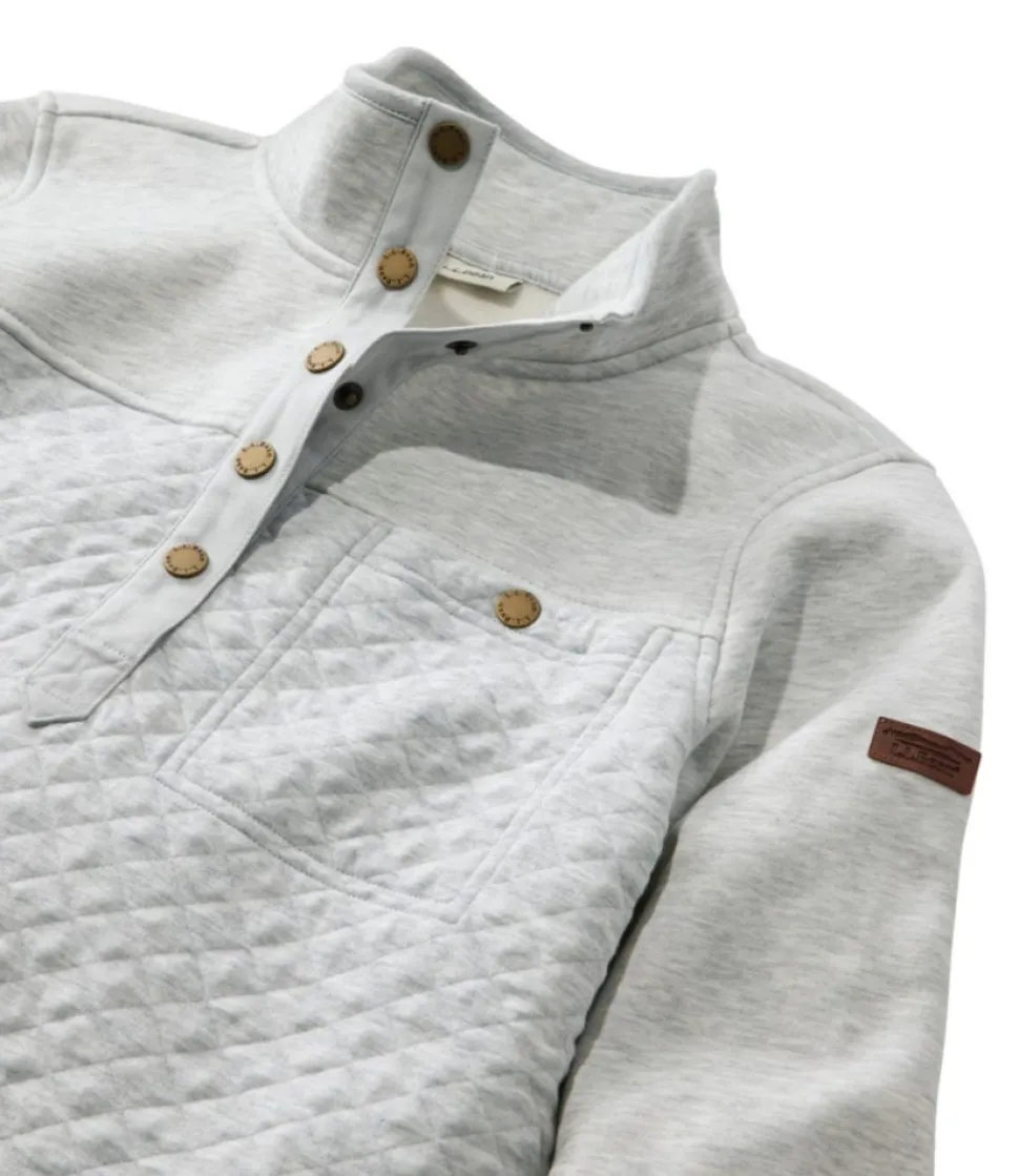 Hot L.L.Bean "Women's Quilted Sweatshirt, Mockneck Tunic"