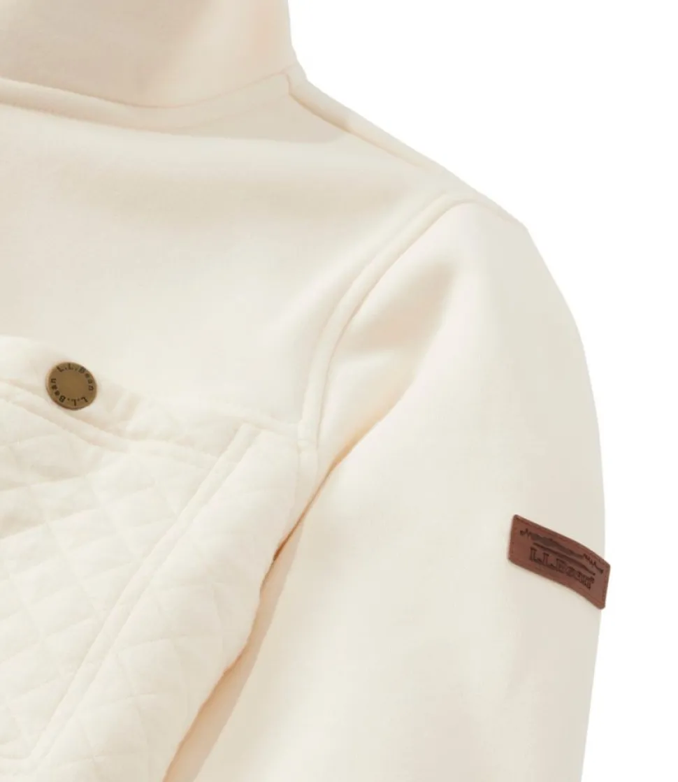 Hot L.L.Bean "Women's Quilted Sweatshirt, Mockneck Tunic"