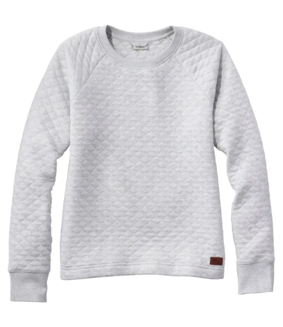 Best L.L.Bean "Women's Quilted Sweatshirt, Crewneck Pullover"