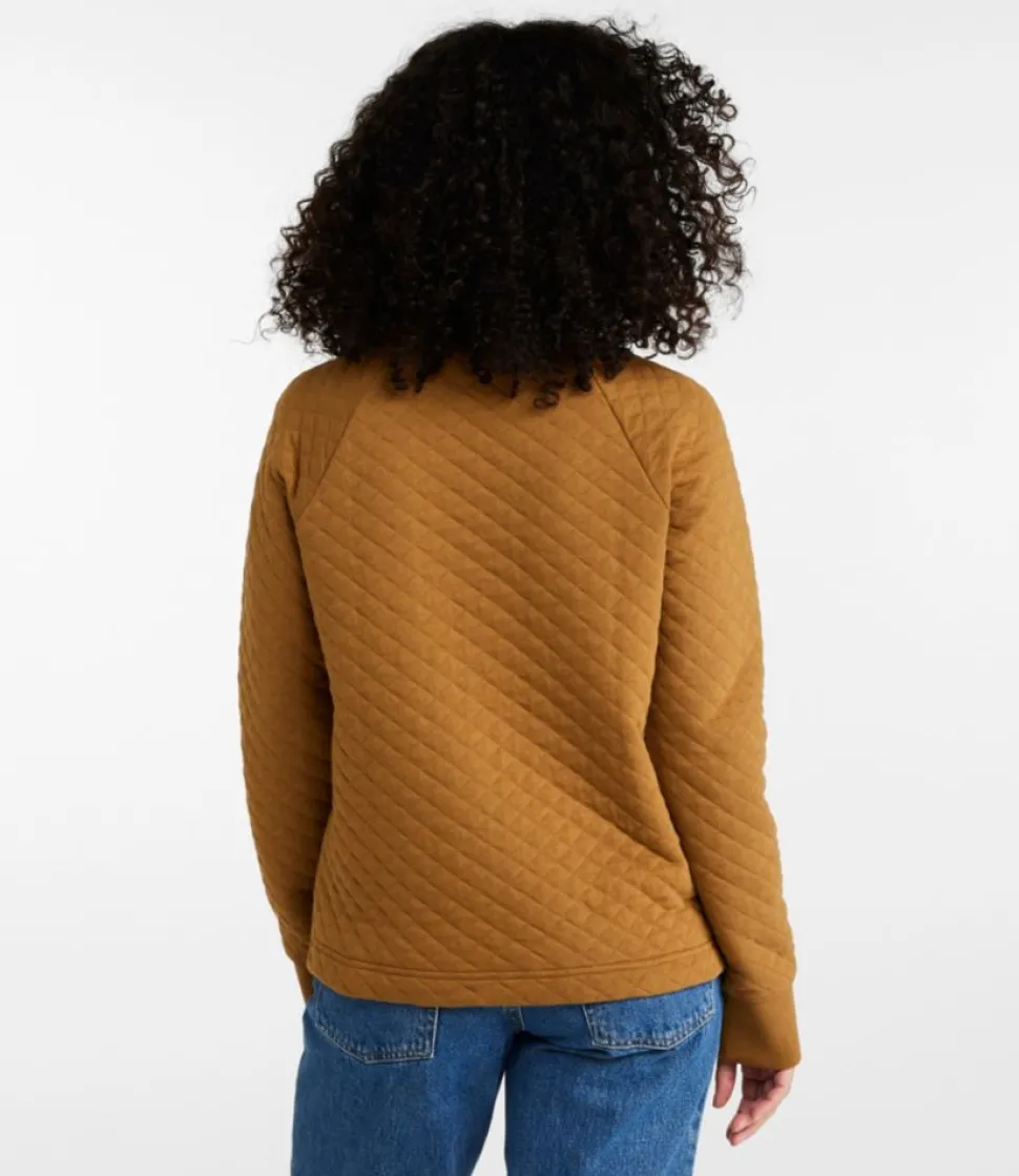 Best L.L.Bean "Women's Quilted Sweatshirt, Crewneck Pullover"