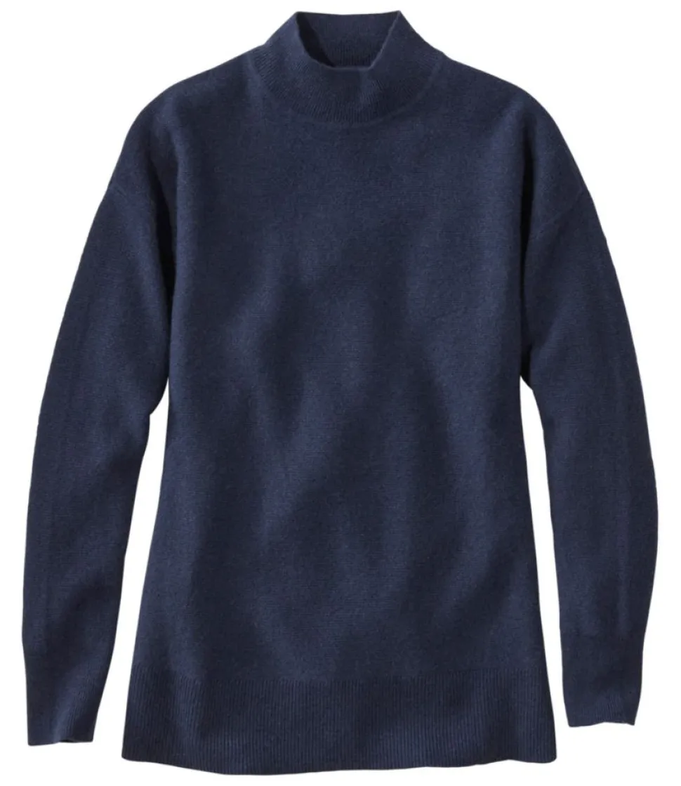 Outlet L.L.Bean "Women's Respun Cashmere Sweater, Mockneck"