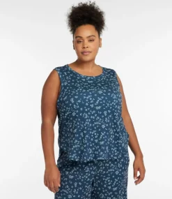 Outlet L.L.Bean "Women's Restorative Sleep Tank Print" BrightMarinerDitsy