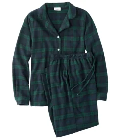 Outlet L.L.Bean "Women's Scotch Plaid Flannel Pajamas"